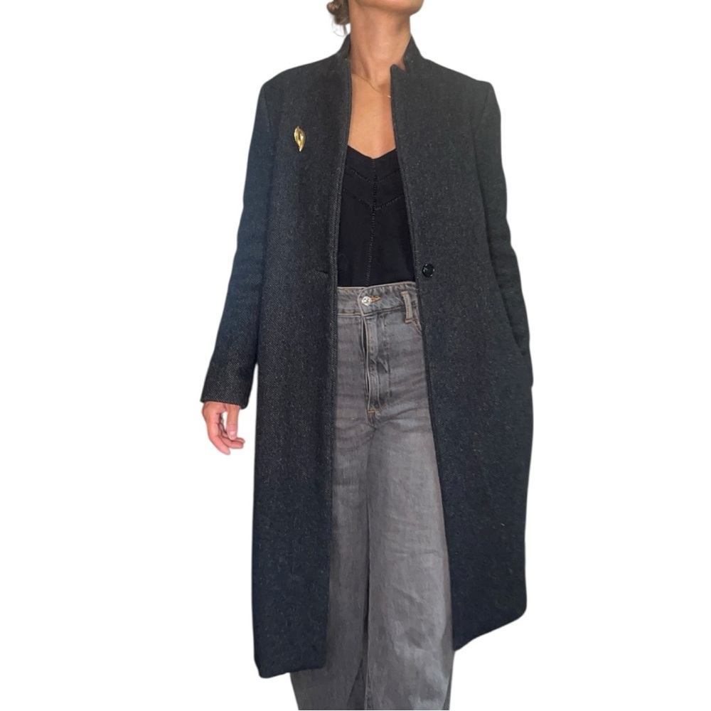 Elegant Heather Grey Women's Coat